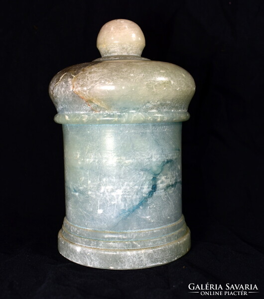 Antique apothecary vessel ??? XIX. No. Carved stone box