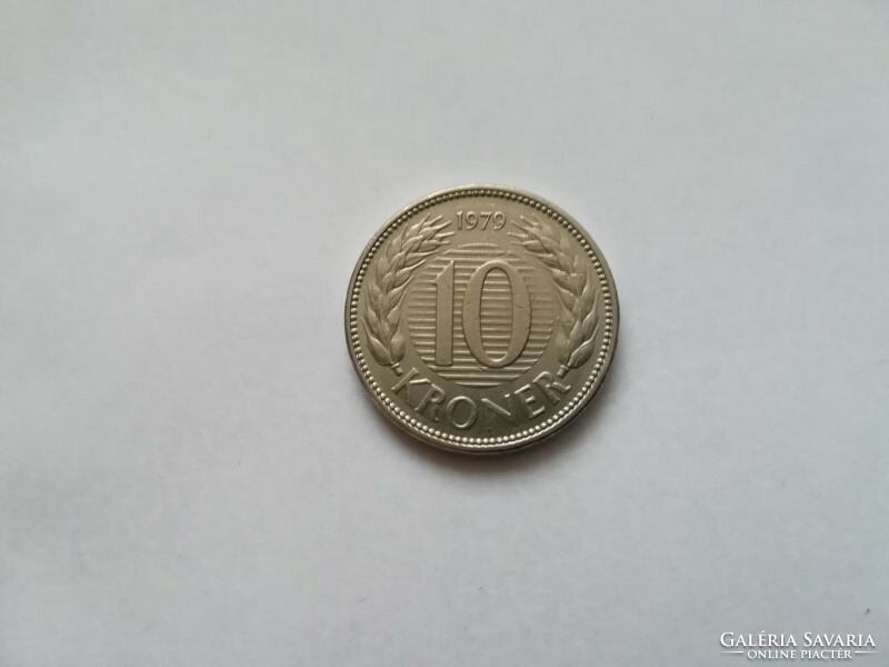 Dánia 10 Kroner (Korona) 1979