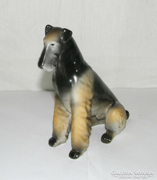 Foxi kutya I.o. Hollóházi porcelán figura - 18 cm