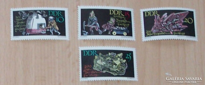 DDR 1965-Bányászat-Posta tiszta sor