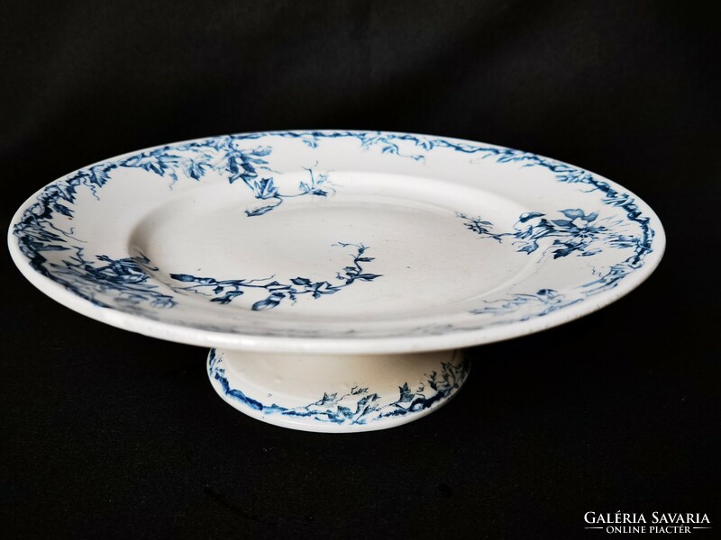Antique. K. G. Luneville earthenware serving plate centerpiece