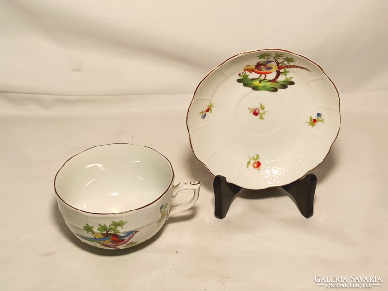 Herend pheasant cup + saucer