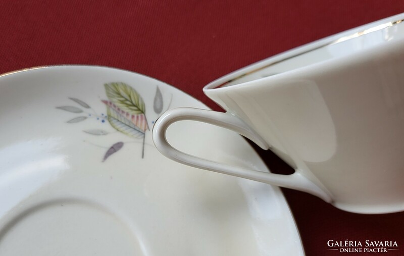 Bavaria német porcelán kávés teás szett csésze csészealj tányér