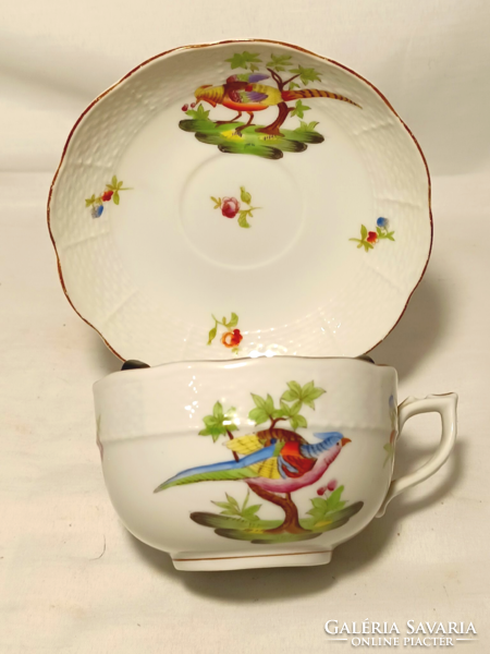 Herend pheasant cup + saucer
