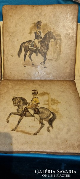 Horse and hussar Italian wall tiles