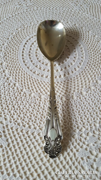 Beautifully crafted silver-plated serving spoon