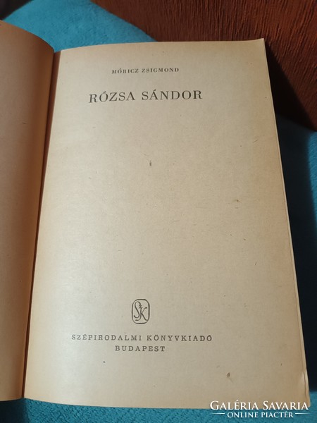 Zsigmond Móricz - Sándor Rózsa - 1971 - fiction book publisher