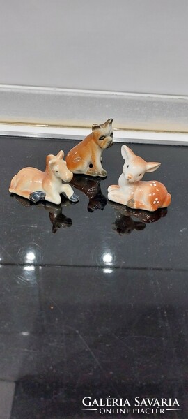 Porcelain mini animal figurines