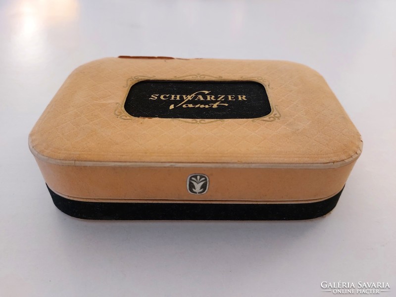 Old florena cologne soap vintage box schwarzer samt