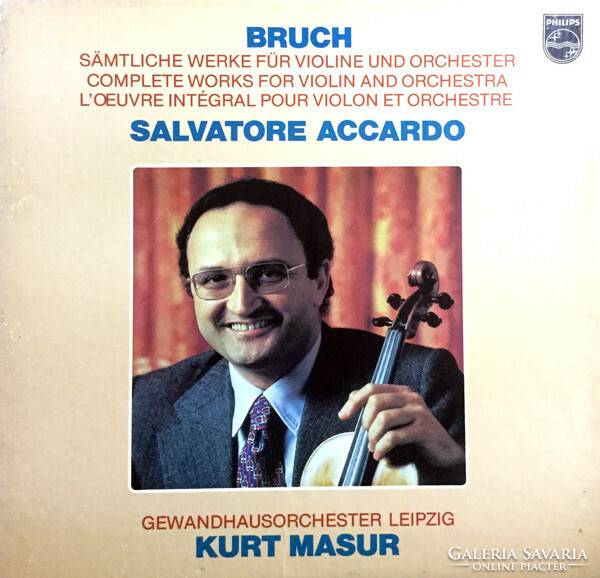 Bruch,Accardo,Masur - Complete Works For Violin And Orchestra (4xLP, Album, Box)