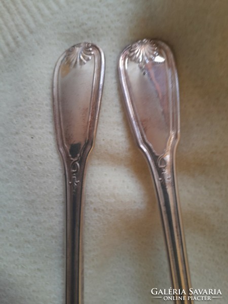 Pair of silver-plated spoons