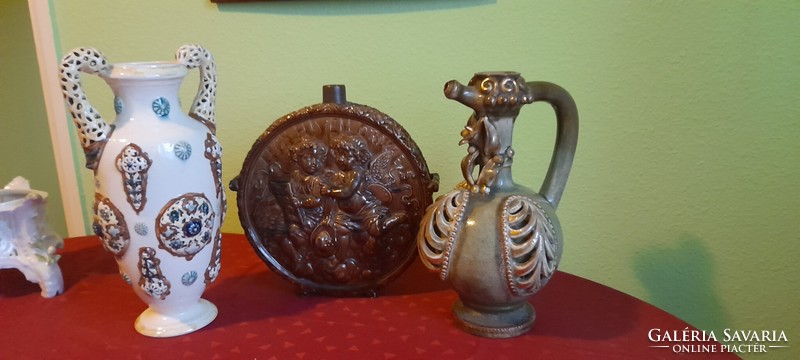 Ceramic water bottle from Debrecen 1896 30cm
