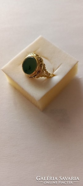 14 carat gold seal ring