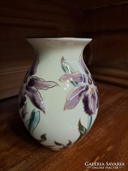 Orchideás Zsolnay váza