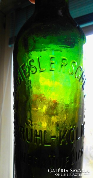 Old German embossed beer bottle (friedrich gieslerische brauerei brühl-köln)