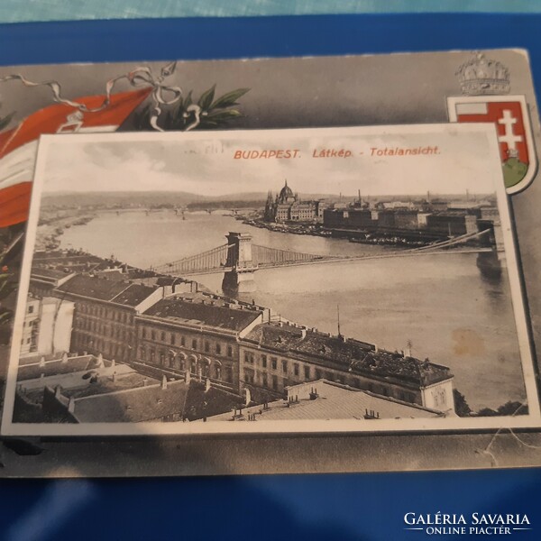 1915-s forgalomban volt Monarchias ritka Budapest látkép képeslap
