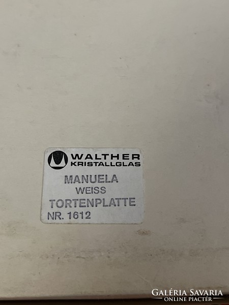 Waltherglass kristály tortatálca eredeti dobozában, hibátlan állapotban!