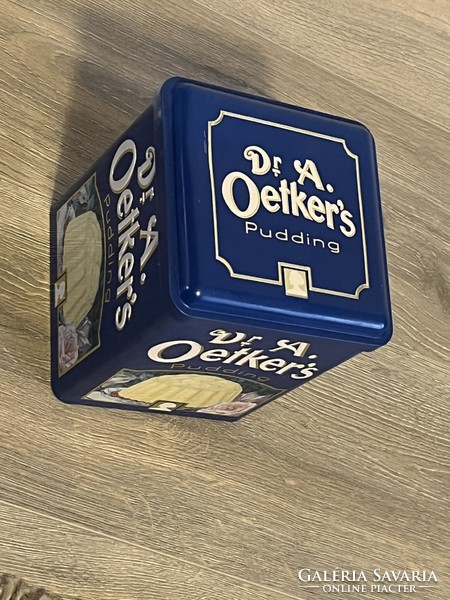 Large size dr oetker pudding antique rare collector's metal box
