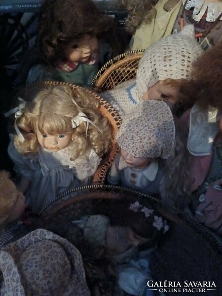 Porcelain dolls for sale together. Price according to agreement.