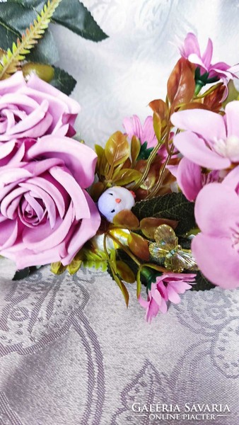 Tavaszi rózsa hortenzia kopogtató