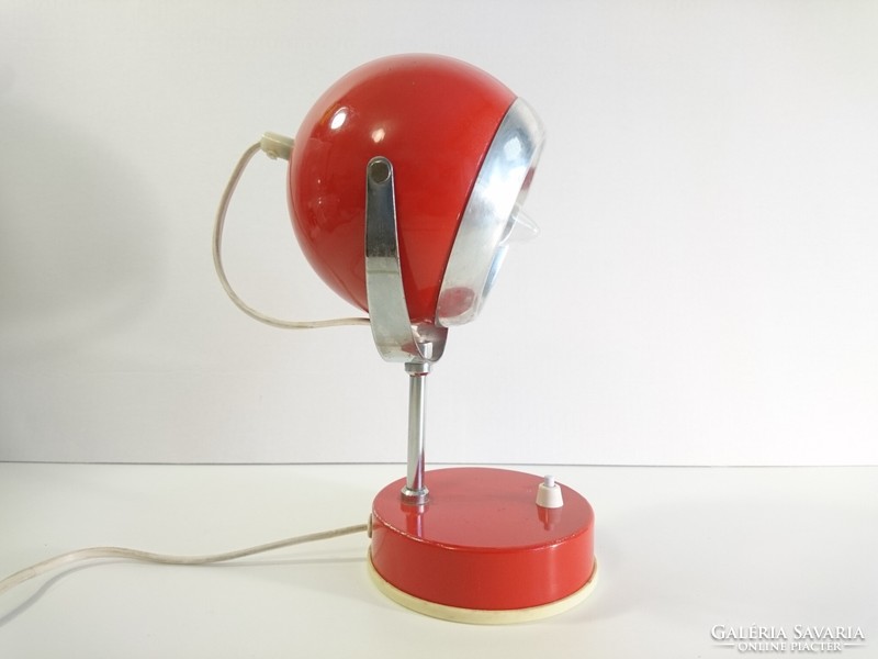 Vintage retro red deer lamp, spherical molding