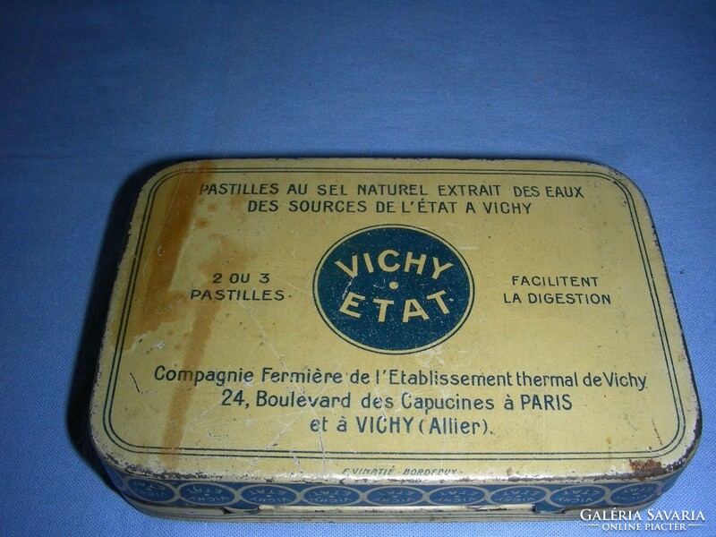 Vichy pasztillás fémdoboz