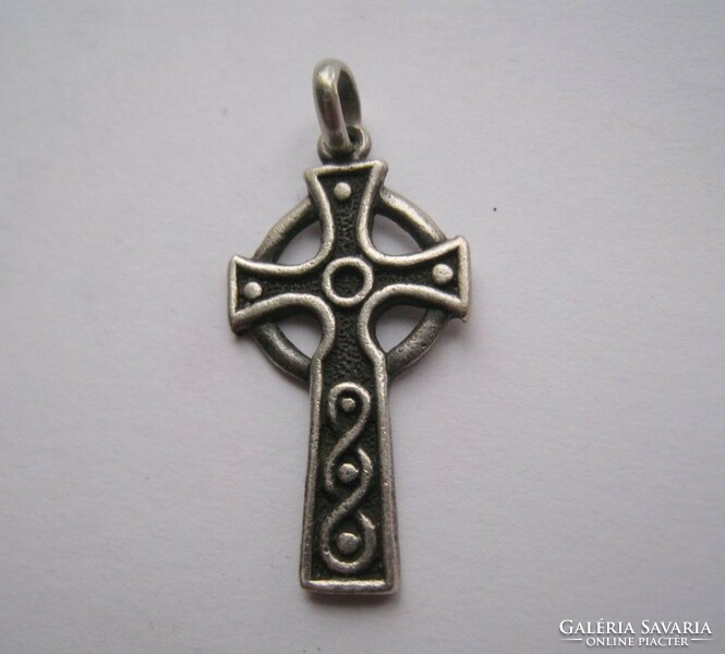 Celtic cross, silver pendant