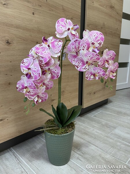 Gyönyörű gondozásmentes Orchidea virág műnövèny