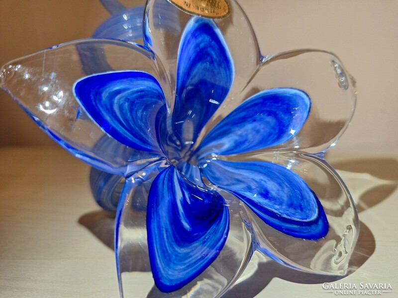 Muránói üveg virág