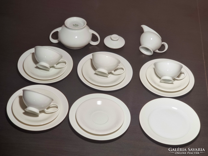 Rosenthal német porcelán teás/reggeliző készlet, hiányos állapotban, XX.szd közepe körül.
