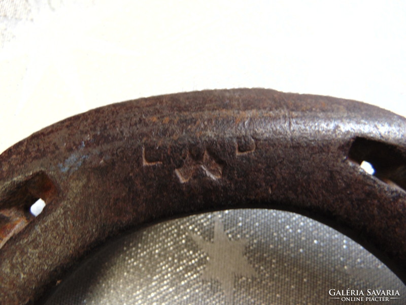 2 old wrought iron horseshoes