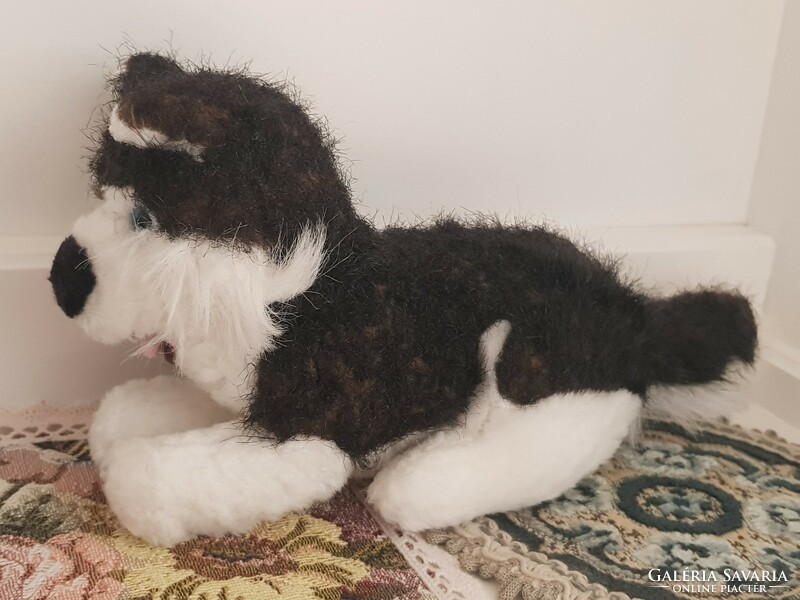 Retro Hungarian stuffed animal dog husky