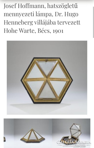 Ceiling lamp based on the designs of Josef Hoffmann, negotiable orion design