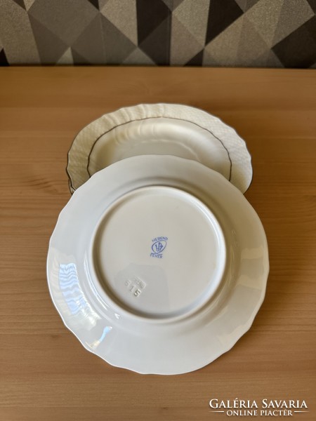 Herend white gold small plates 6 pcs., 15.5 cm