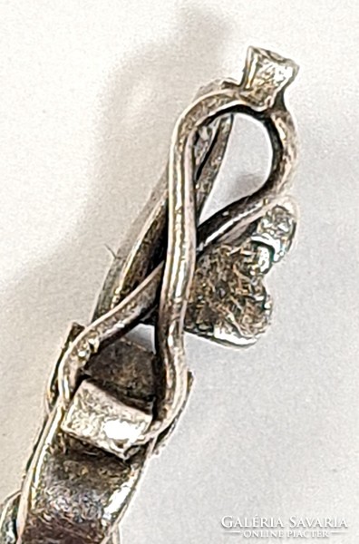 Antik ezüst női zsebóra /apáca óra - karórává alakítva, gyönyörű ezüst karlánccal