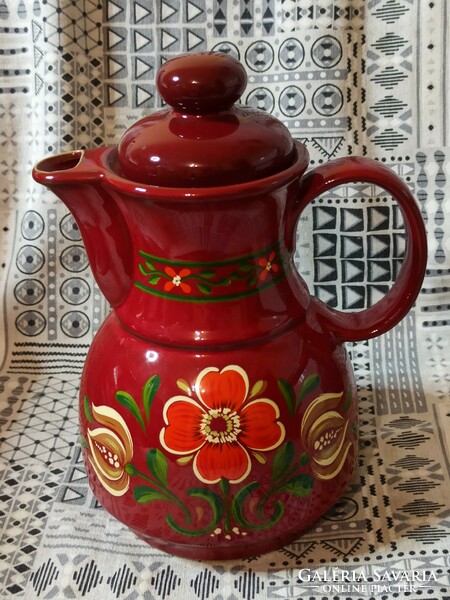 Vintage winterling bavarian painted honey ceramic teapot
