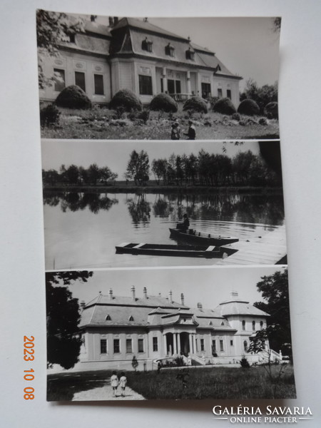 Régi postatiszta képeslap: Novákpuszta, részletek (1968)