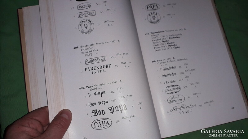 1943.Térfi Béla: Magyar postai lebetűzések I. bélyeggyűjtő szakkönyv a képek szerint BÉLYEGSZÖVETSÉG