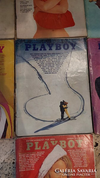 7 old playboy magazines 1968, 1969, 1970.