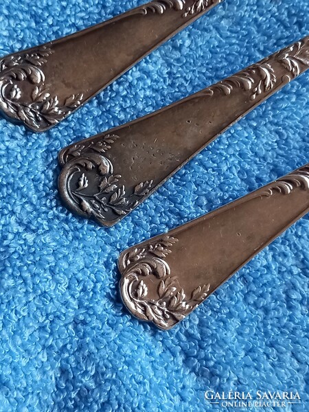 3 Antique French Rococo 143g (950 fine) sterling silver forks from the workshop of Emile Puiforcat
