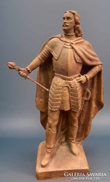 Zsigmond Strobl of Kisfaludi - ii. Terracotta statue of Ferenc Rákóczi