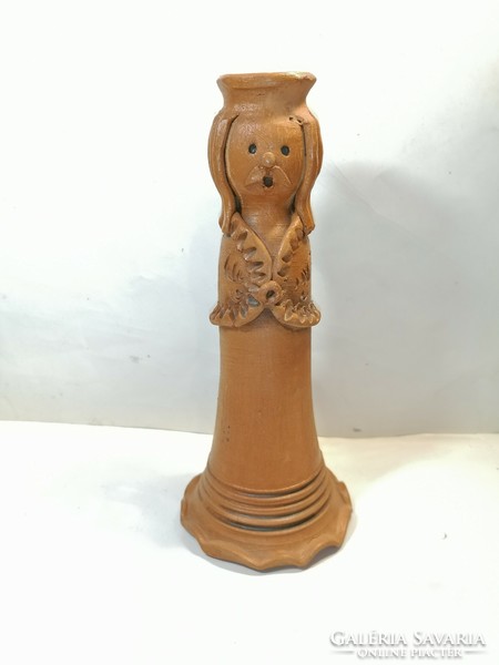 Ceramic candle holder figure (1166)