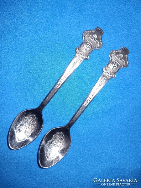 2 Rolex Bucherer Interlaken collector's mocha coffee spoons