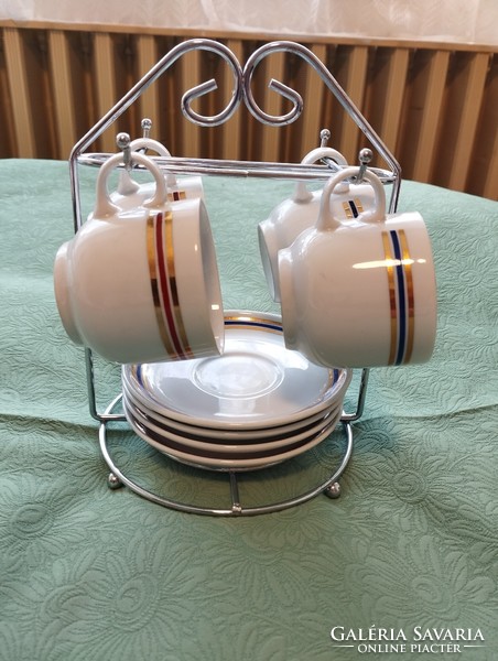 Coffee cups stand with holder 4 pcs
