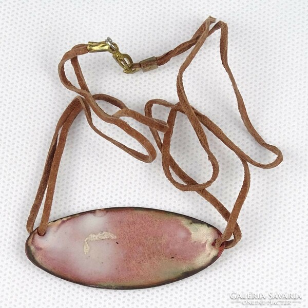 1Q371 barkos bea: fire enamel necklace