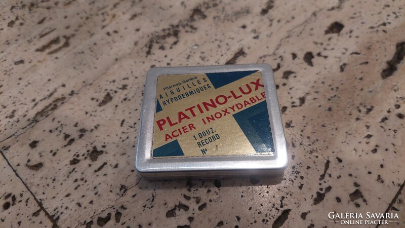 Platino-lux tin box