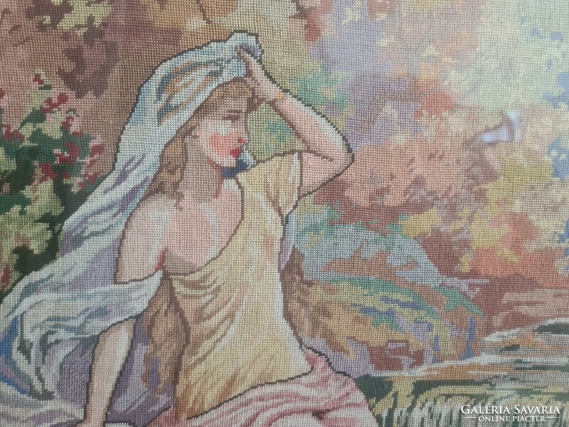 Goblein picture in a glazed blonde frame