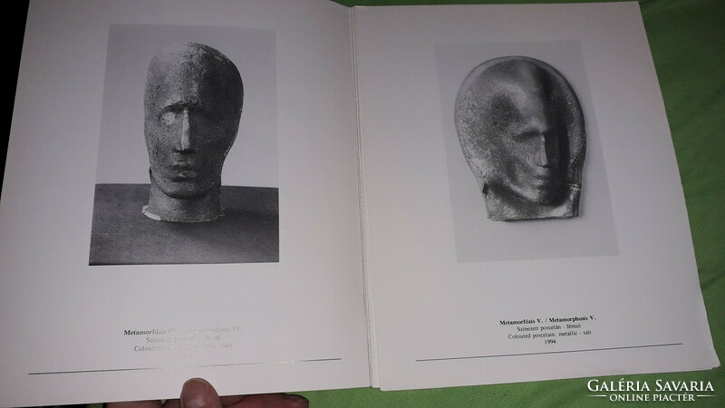 The exhibition catalog of the sculptor and ceramic artist Gábor Mészáros, according to the pictures
