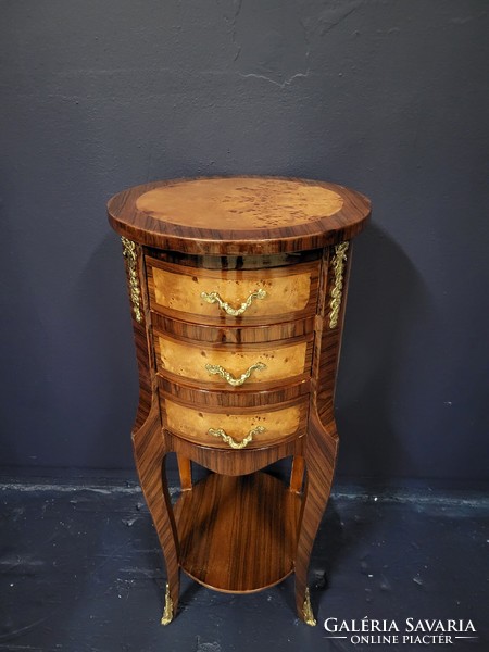 Inlaid folding table, small table, small chest of drawers, can be placed against the wall