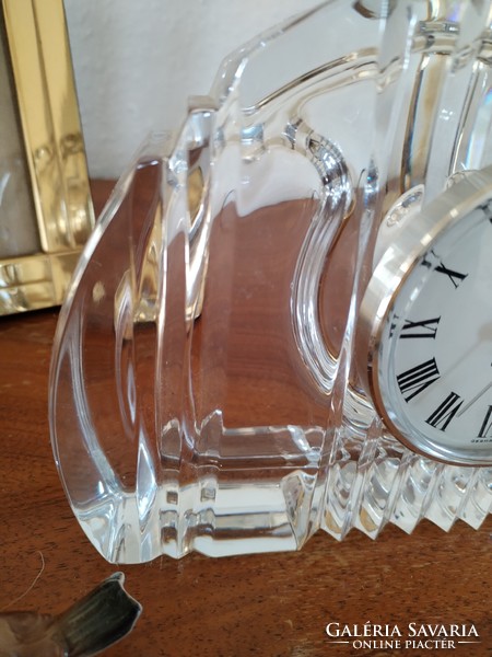 Art deco - crystal, table clock